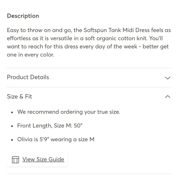 PACT ORGANIC COTTON SOFTSPUN MIDI TANK DRESS SIZE XL IN PALISADE STRIPE - Picture 7 of 8